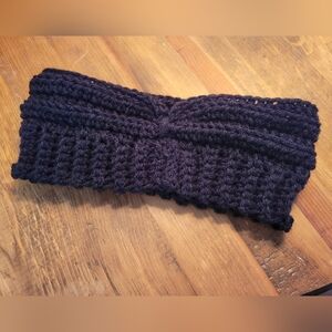 Black Crochet Headband Earwarmer Winter Fall New Women Teen FIRM pr